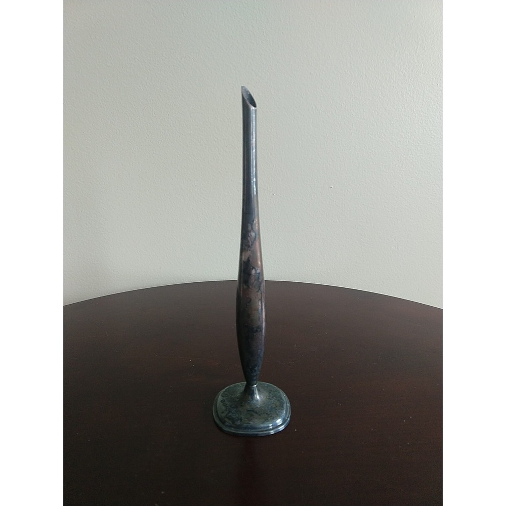 Vintage Elite By WMF Single Flower Holder Tall Stick Holder Silverplate Germany